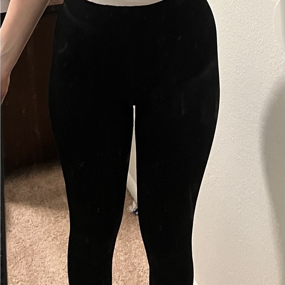 Ribbed thick leggings